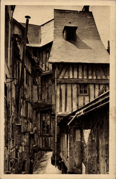 Ak Caudebec en Caux Seine Maritime, Rue de la Boucherie