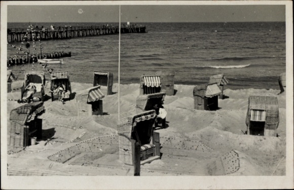 Postcard Oldenburg in Holstein, beach