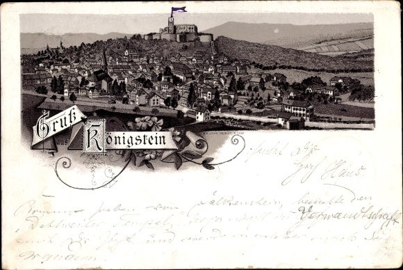 Chromo-Litho Koenigstein im Taunus, Panorama