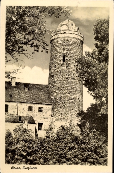Postcard Ziesar in Brandenburg, castle tower