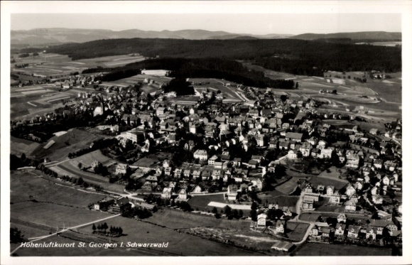 Ak St. Georgen im Schwarzwald, Ort, Fliegeraufnahme 