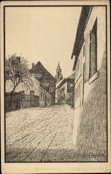 Artist PC Schneeberg in the Ore Mountains, the distant song, local section