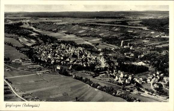 Ak Güglingen in Württemberg, Fliegeraufnahme