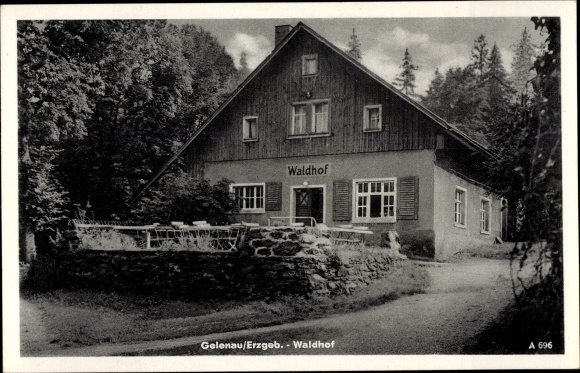 Postcard Gelenau in the Ore Mountains, Waldhof