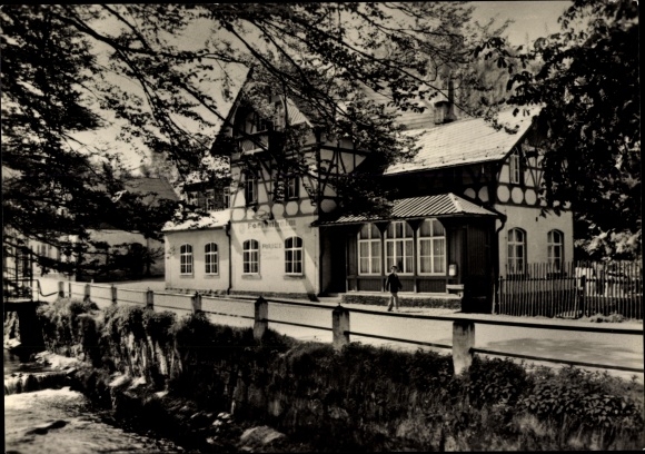 Postcard Blauenthal Eibenstock in the Ore Mountains, holiday home for trout