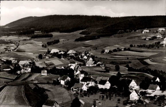 Ak Kappel Niedereschach im Schwarzwald Baden, Fliegeraufnahme