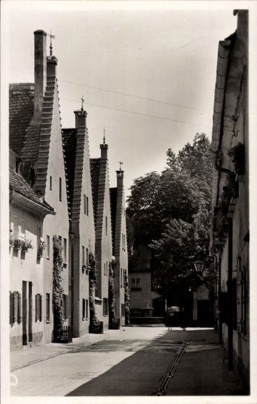 Postcard Augsburg in Swabia, Fuggerei