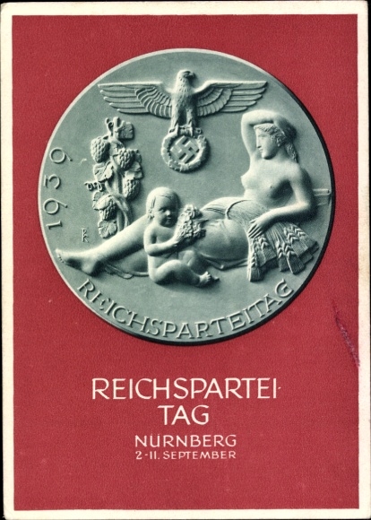 Ganzsachen Ak Nürnberg, Reichsparteitag 1939, Reichsparteitag des Friedens