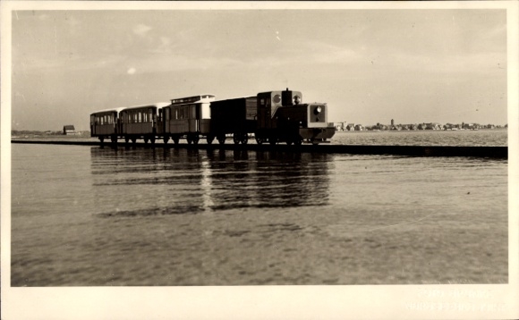 Foto Ak Nordseebad Juist in Ostfriesland, Inselbahn, September 1940