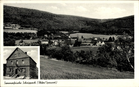 Postcard Schaippach Gemünden am Main Lower Franconia, total, Gasthof Zum Hirschen