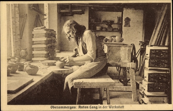 PC Oberammergau in Upper Bavaria, Anton Lang, workshop
