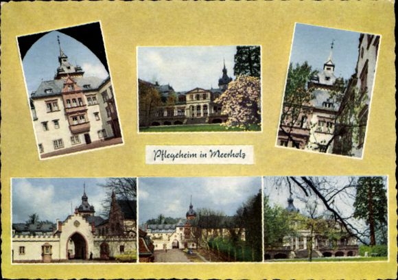 Postcard Meerholz Gelnhausen in Hesse, nursing home of the Inner Mission