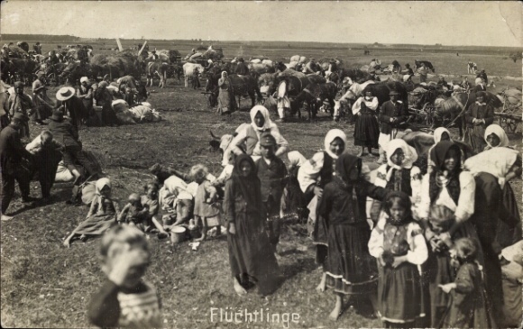 PC war refugees, I. WW, stamp Landst.-Infanterie-Batl. Nuremberg 1