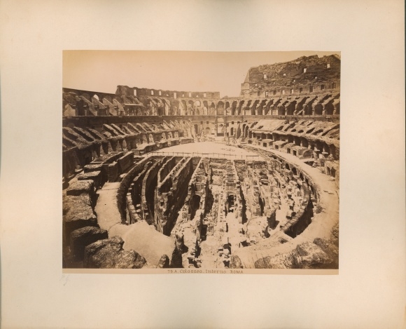 Photo around 1880, Roma Rome Lazio, Colosseo, Interno