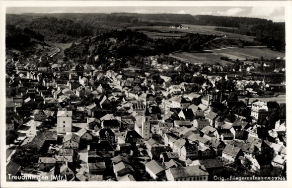 Ak Treuchtlingen im Altmühltal Mittelfranken, Fliegeraufnahme