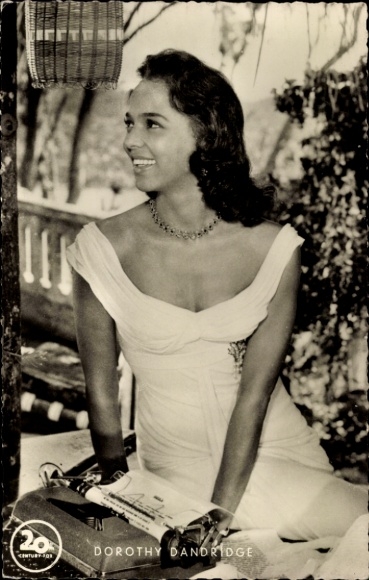Postcard actress Dorothy Dandridge, portrait, film Hot Earth