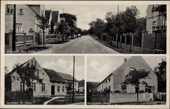 PC Zinsdorf Uebigau Wahrenbrück, inn, village street, businessman Selig