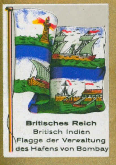 Collection picture Ulmenried flag pictures No. 366, flag of the administration of the port of Bombay