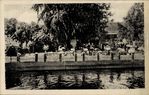 Postcard Hamburg Harburg Cranz Neuenfelde, Gasthof Zur alten Linde