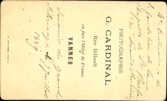 CdV Vannes Morbihan ?, gate, castle, 1889