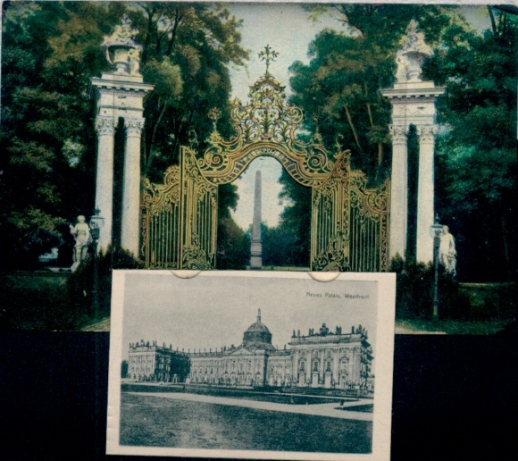 Leporello Postcard Potsdam, New Palace