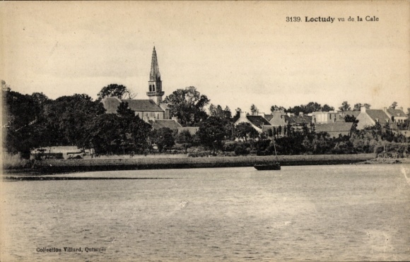Postcard Loctudy Finistère, seen from the fortress