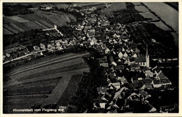 Ak Himmelstadt am Main Unterfranken, Luftaufnahme