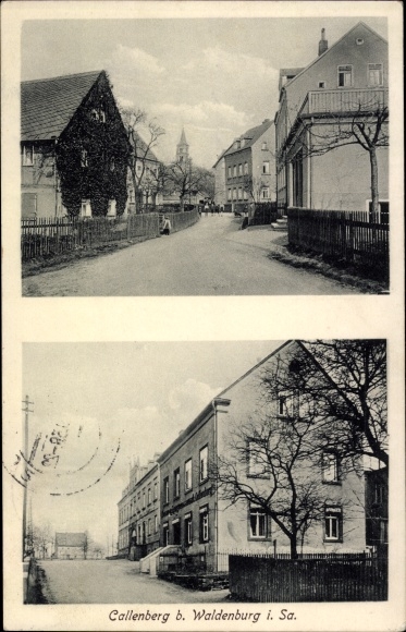 PC Callenberg in Saxony, street scene, inn