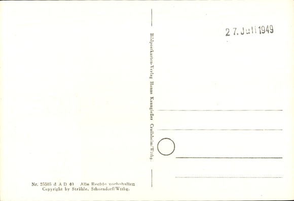 Postcard Kaisheim in Schwaben, aerial photograph