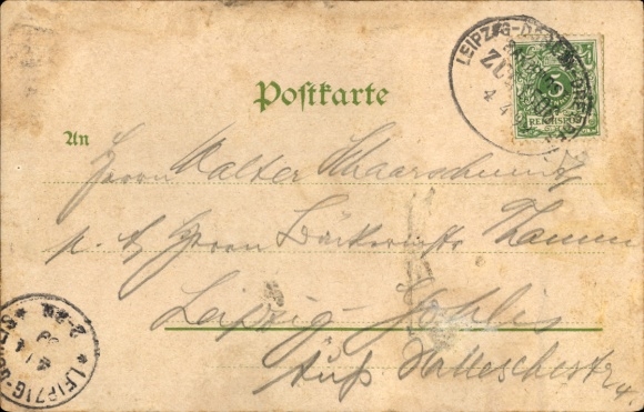 Chromo-Litho Pulsnitz, Greetings from the Schwedenstein, Lusatian Mountains, Tower, Forest