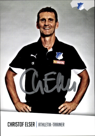 Autogrammkarte Athletiktrainer hristof Elser, TSG 1899 Hoffenheim, Autogramm