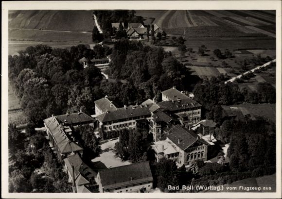 Ak Bad Boll in Württemberg, Fliegeraufnahme