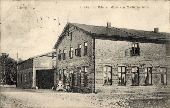 Ak Bilsen in Holstein, Gasthof zur Bilsener Mühle, Martin Renmann,  