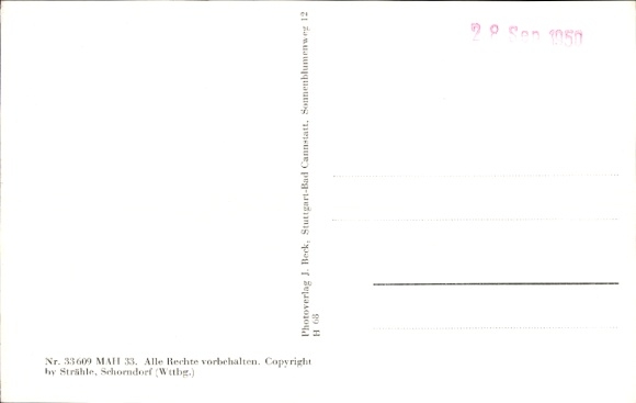 Postcard Forstinning in Upper Bavaria, aerial photograph