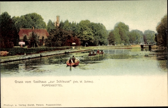 PC Hamburg Wandsbek Poppenbüttel, Gasthof zur Schleuse, boats