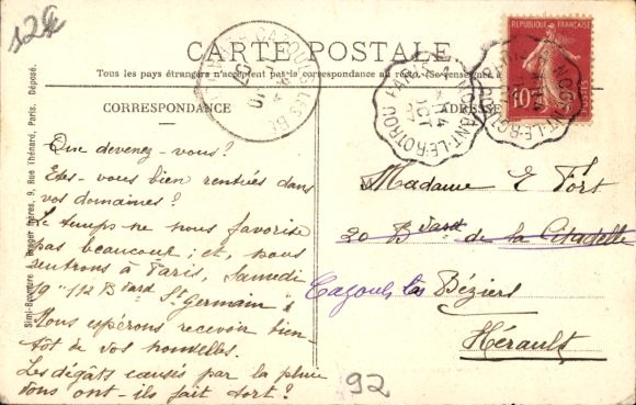 Postcard Bellevue Hauts de Seine, Panorama of Bas Meudon, Fanicular, Sèvres, Saint Cloud