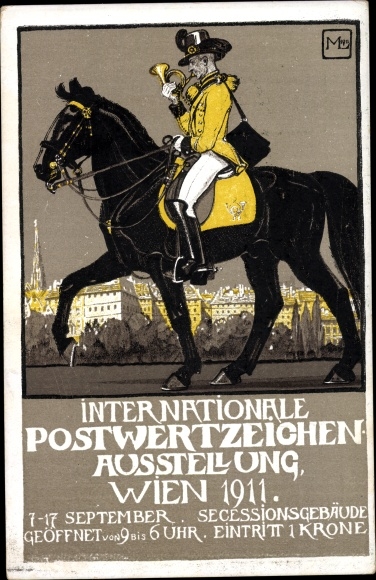 Postwaardekaart Wenen, internationale postzegeltentoonstelling 1911