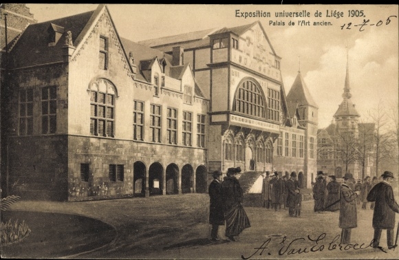 Postcard Liège Liège Wallonia, World Exhibition 1905, Palace of Ancient Art