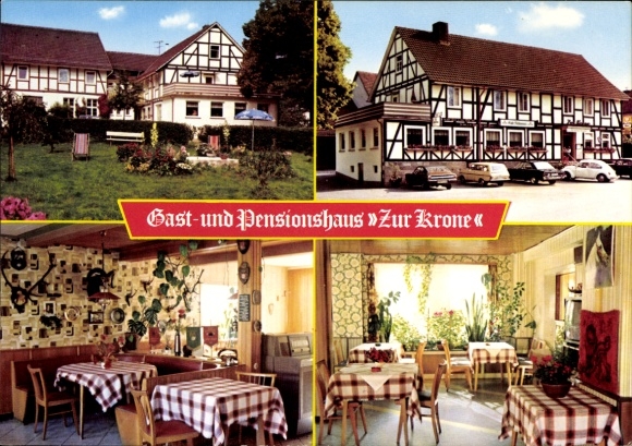 KP Ziegenhagen Witzenhausen w Hesji, pensjonat i pensjonat Zur Krone, jadalnia