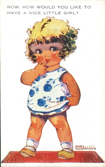 Artist PC Richardson, A., Girl portrait