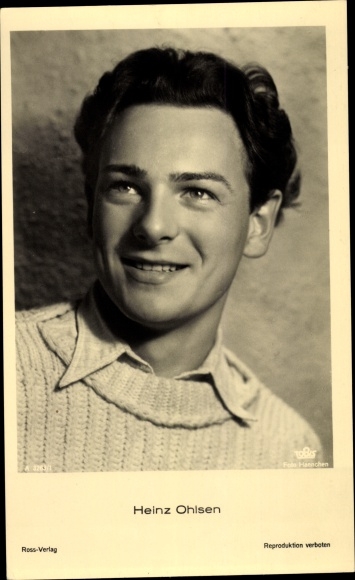 Postcard Actor Heinz Ohlsen, Portrait, Ross Verlag 3263/1