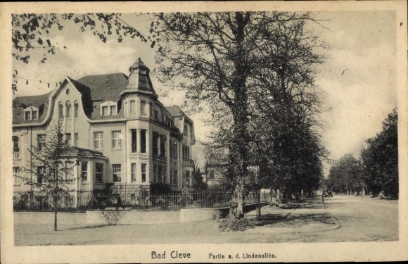 Ak Bad Cleve Niederrhein, Partie an der Lindenallee