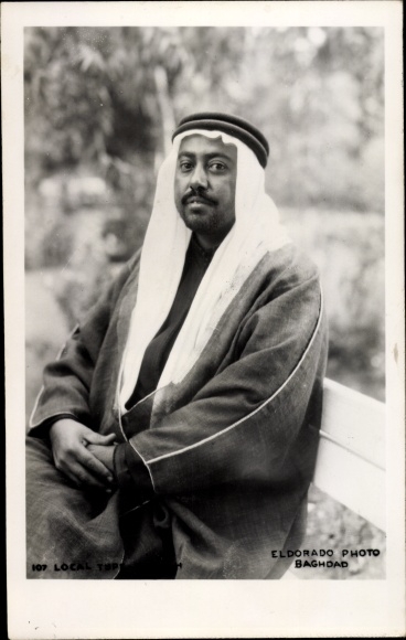 Fotokartka Bagdad Irak, portret mężczyzny