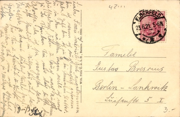 Postcard Elberfeld Barmen Wuppertal, suspension railway in motion at the Thalia Theater