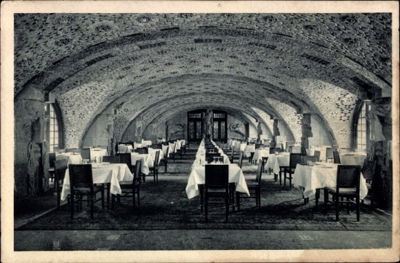 Ak Berlin Tiergarten, Weinhaus Rheingold, Potsdamer Platz, Stein Saal, Innenansicht
