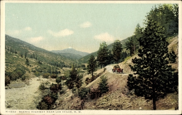 Ak Las Vegas New Mexico USA, malerischer Highway