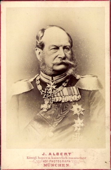 Kabinett Foto Kaiser Wilhelm I. von Preußen, Portrait in Uniform