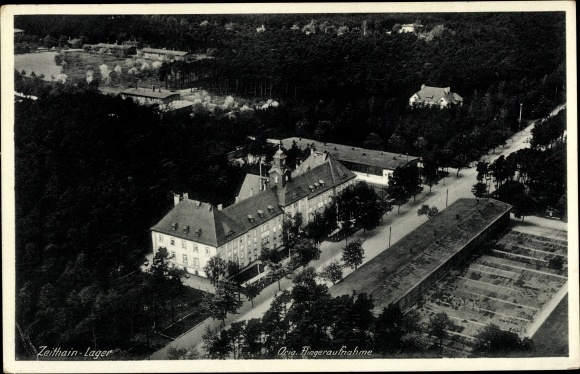 PC Zeithain Sachsen, camp, aerial photo