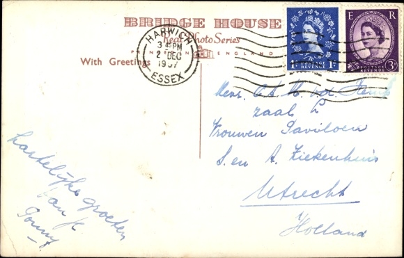 Ak SS Amsterdam, British Railways, passagiersschip
