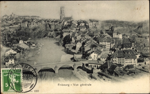 KP Fribourg Freiburg City Szwajcaria, widok ogólny